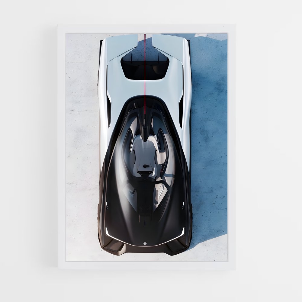 Poster Futuriste Automatique – affiche Faraday Future (vue 3)
